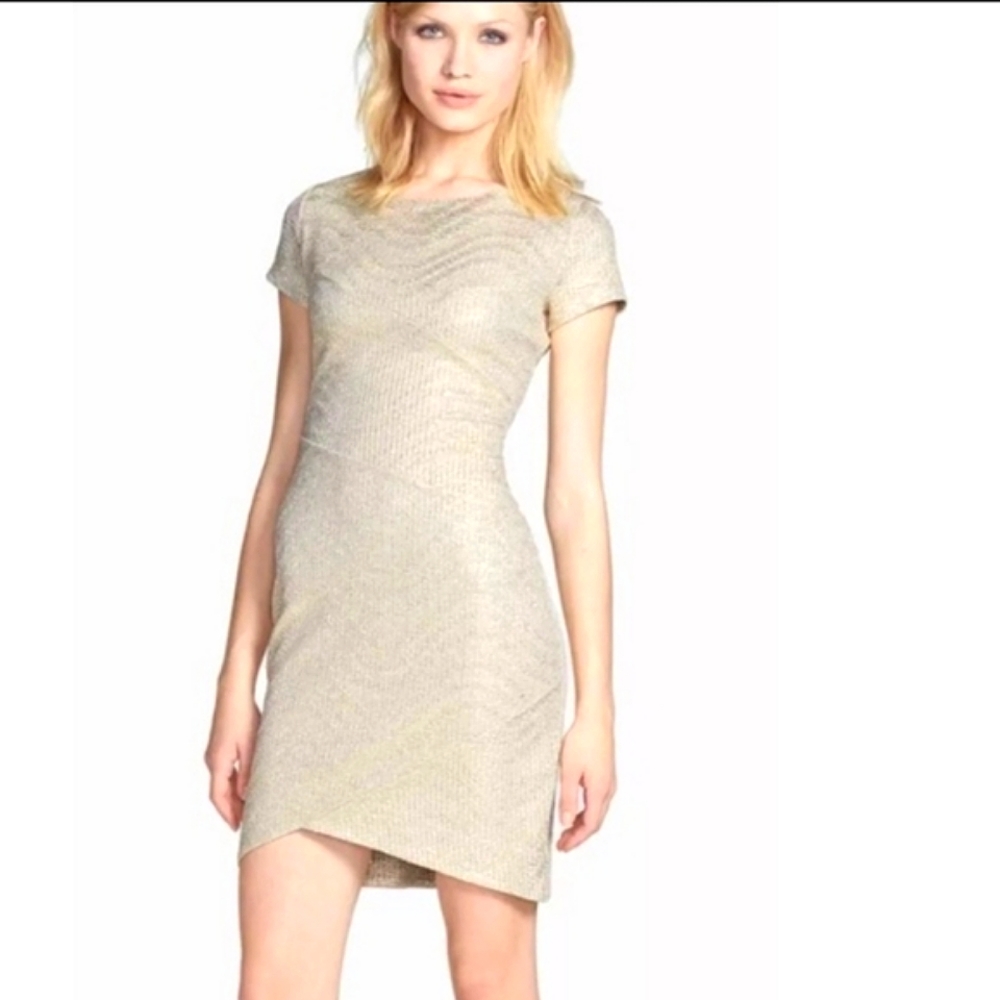 Nordstrom shimmering gold dress